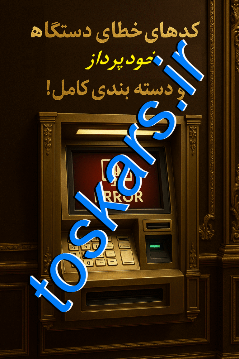 کدهای خطای دستگاه خودپرداز 🏧 : دلایل، راه‌حل‌ها و دسته‌بندی کامل ! 🚀
