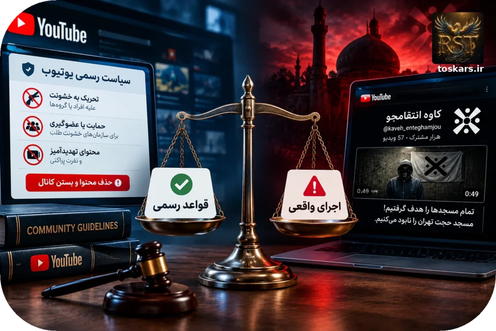 🔎 کاوه انتقامجو و تهدید به تخریب مساجد؛ آزمون یوتیوب در برابر خشونت سیاسی