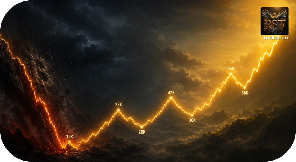 📈 تحلیل بیتکوین؛ از ریزش فعلی تا سناریوی یک میلیون دلار
